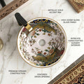 InArt designer table top wash basin design, square ceramic basin in multi colour, angled view