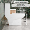 InArt European water closet one piece, glossy white ceramic commode with flush tank for Indian washroom