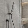 Rain massage hand shower for Indian bathroom InArt SS304 round handheld shower head set