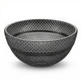 Glass design for wash basin in modern bathroom interior, black square table top basin on counter