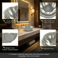 Modern contemporary bathroom sinks look with silver round table top wash basin, top angle view