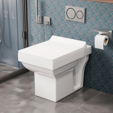 Cera wall mounted western toilet price alternative, InArt ceramic oval floor mounted commode in glossy white