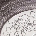 Close-up of matt finish ceramic wash basin surface for easy cleaning and low maintenance
