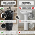 Pedestal wash basin online style product shot, black marble bathroom sink for small bathrooms
