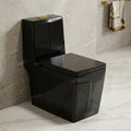 InArt OPD032 vacuum syphonic washdown flush one piece western toilet, close-up of flush outlet and rim