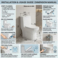 InArt western commode single piece with concealed trapway, compact floor mounted design for Indian washroom