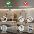 InArt retractable sink faucet with pull out spray mixer tap, chrome finish for modular kitchen sink installation