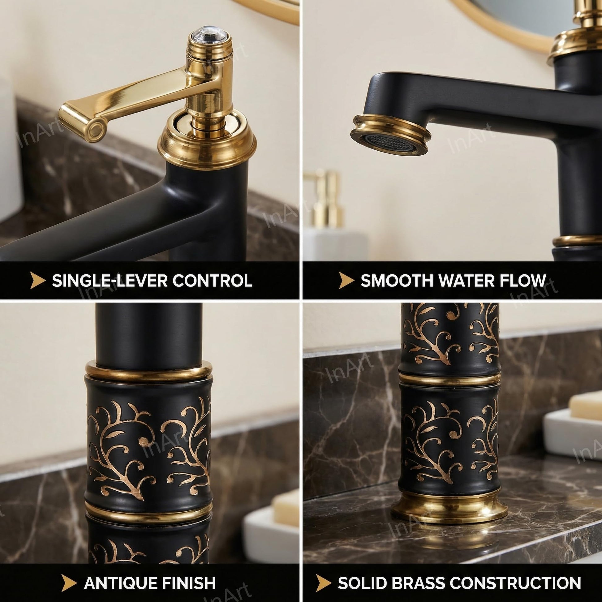 Designer wash basin mixer tap with single lever control, tall body high neck brass, side angle view
