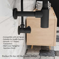 Leakproof angle valve for jet spray toilet, black matte brass angle cock for Indian bathroom fittings