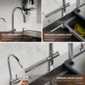 InArt stainless steel silver waterfall kitchen sink - retail packaging with product branding and specifications