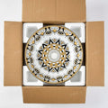 Table top basin price look: round ceramic wash basin in yellow glossy finish, modern countertop style