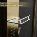InArt gold shower panel for bathroom with massage body jets and hand shower, 304 stainless steel detail