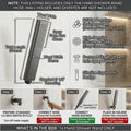 Round handheld shower head only in SS304 stainless steel, gun grey finish, InArt premium bathroom sanitaryware
