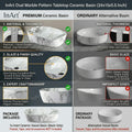 Table top basin design with cabinet idea, rectangular ceramic wash basin on counter for modern bathroom
