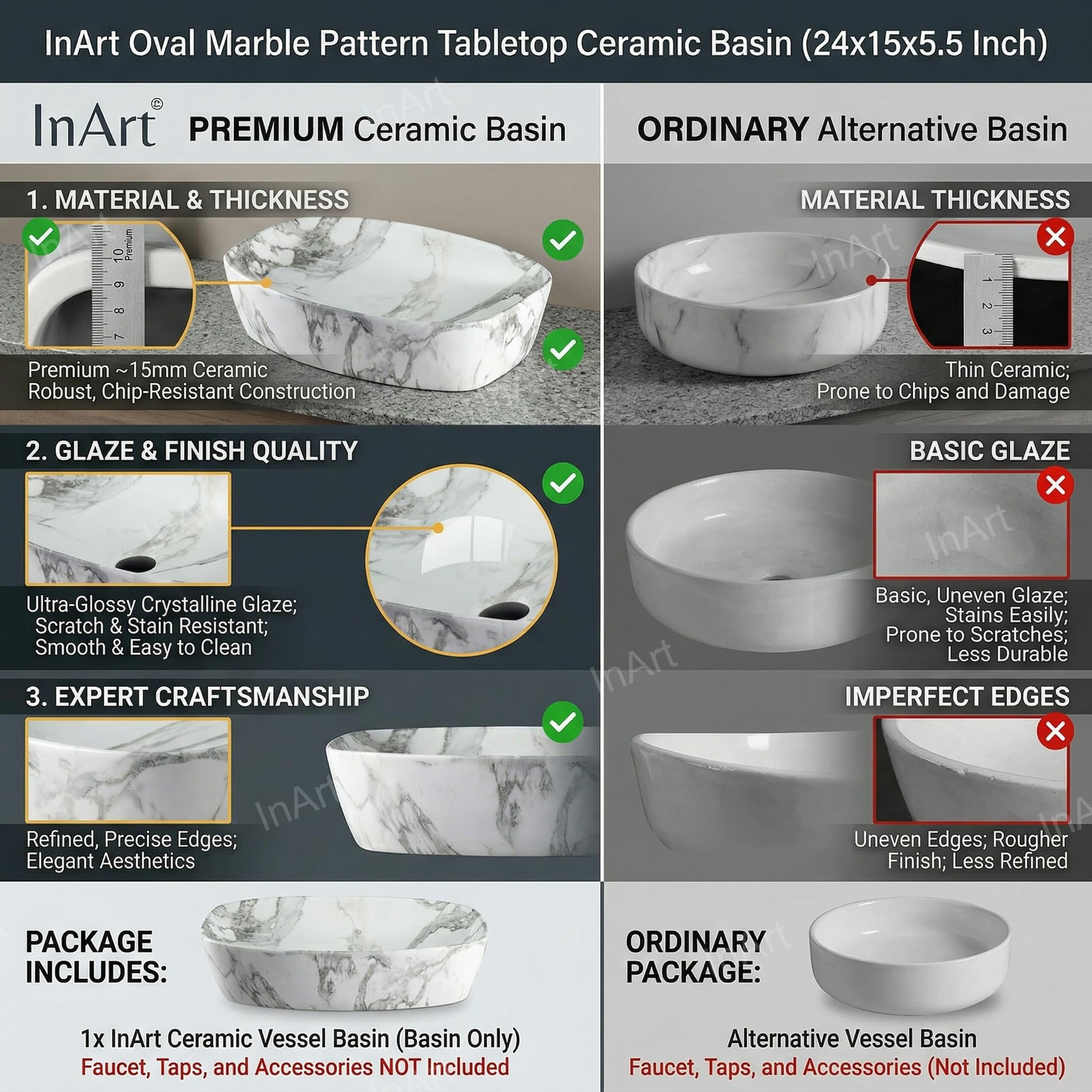 Table top basin design with cabinet idea, rectangular ceramic wash basin on counter for modern bathroom