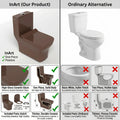 Single piece commode price comparison look: brown one piece western commode with sleek rectangular tank