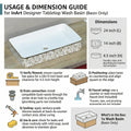 InArt table wash basin designs for washroom vanity, polished ceramic rectangle basin with luxury gold floral look