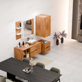 InArt designer wash basin table top, gold ceramic rectangular basin top view showing drain and inner bowl