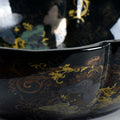 Luxury bathroom sinks look with InArt oval ceramic table top wash basin on counter, ideal for bathroom or washroom