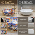 InArt designer table top wash basin for bathroom cabinet, square ceramic basin 42x42x14 cm lifestyle view