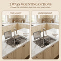 Drinking water filters for kitchen sink compatible tap, close-up of separate drinking water tap beside pull-down tap