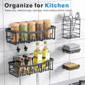 Two-tier shower storage caddy set for shampoo bottles and toiletries