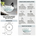 Table top wash basin cabinet design idea with light blue round ceramic basin for modern bathroom vanity
