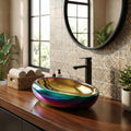 Close-up of glossy white ceramic table top basin rim and smooth finish, premium sanitaryware detail