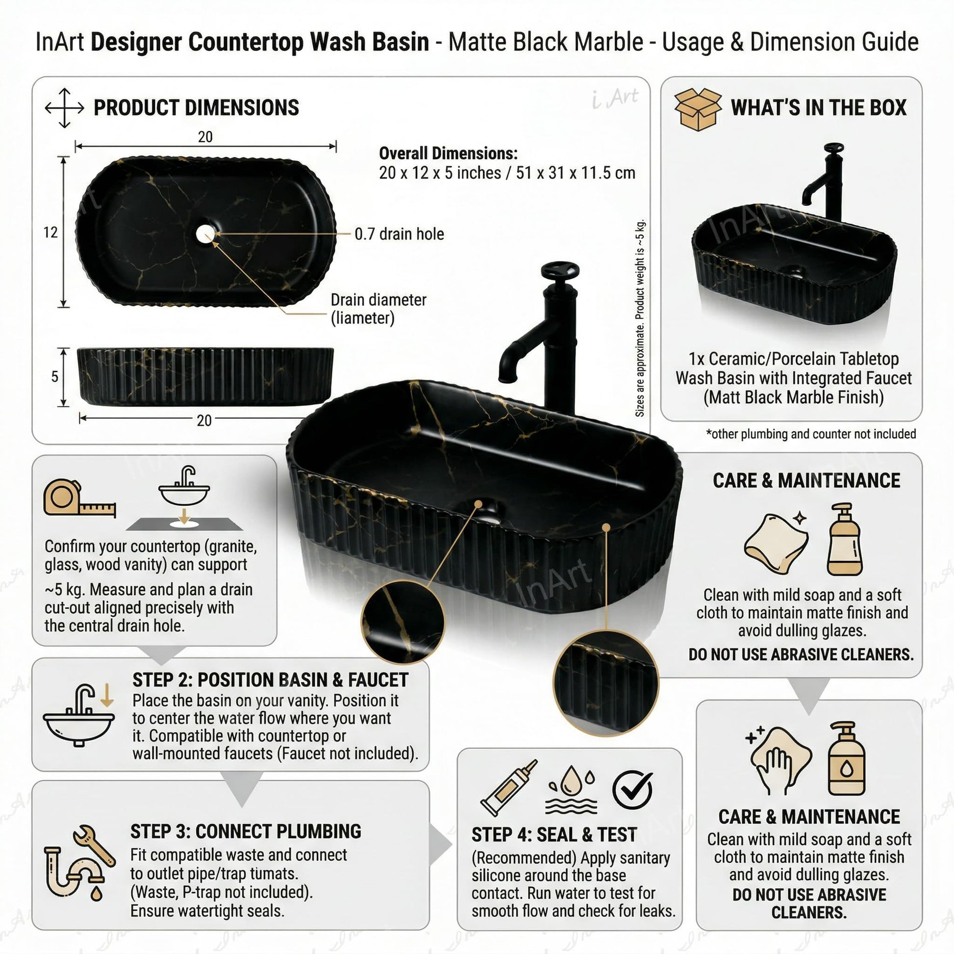 Table top wash basin with cabinet styling idea for dining hall wash basin cabinet, matte black look