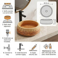 Table top basin design with cabinet, square ceramic wooden finish wash basin for bathroom vanity setup