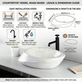 Buy wash basin online: InArt oval ceramic countertop wash basin in glossy marble finish styled in bathroom interior