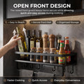 Integrated towel bar under shelf for kitchen towel or cleaning cloth