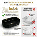 InArt table top basin for dining room wash basin area design, modern washroom counter setup