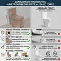 Single piece commode price option in premium pink ceramic, modern washroom western toilet commode