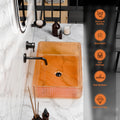InArt modern wash basin in hindi, crystal glass basin