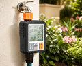 Automatic irrigation timer setup for sprinkler tap timer use in home garden