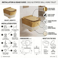 Wall mounted commode price comparison look: InArt white gold western toilet for modern Indian bathroom setup