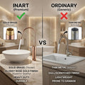 Designer wash basin tap in rose gold, single lever basin tap with high neck gooseneck for washroom