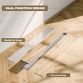 Underside view of shower drain channel with trap connection, 304 stainless steel invisible floor drain jali