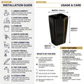 Round pedestal wash basin online in matte black, modern pedestal bathroom sink for small washrooms and powder rooms