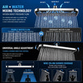 Wall mounted overhead shower head with universal G1/2 connector detail