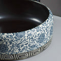 InArt Ceramic Wash Basin | Designer Blue Mexican | 16x16x6 Inch - InArt-Studio