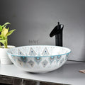 InArt Ceramic Counter or Table Top Wash Basin Mexican Light Blue 39x39 CM DW265 - InArt-Studio