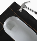 InArt Sintered Stone Base Ceramic Sanitaryware Indian Toilet/Orissa Pan for Bathroom 24 Inch - InArt-Studio