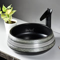 InArt Ceramic Counter or Table Top Wash Basin Black Matt 42x42CM DW268 - InArt-Studio