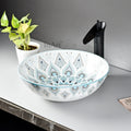 InArt Ceramic Counter or Table Top Wash Basin Mexican Light Blue 39x39 CM DW265 - InArt-Studio