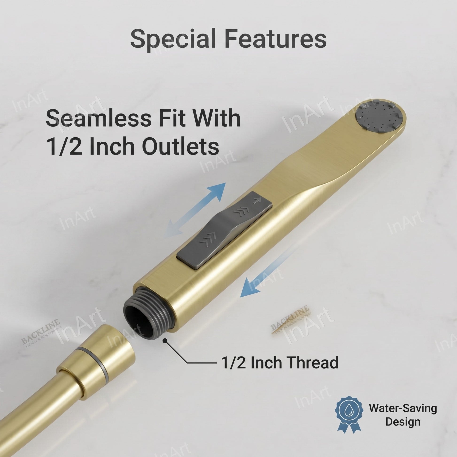 Toilet jet spray with flexible hose pipe for easy cleaning control
