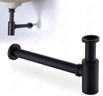 दीवार के फ्लैंज और कनेक्शन पाइप के साथ इनआर्ट पूर्ण पीतल की बोतल का जाल (12 इंच) 