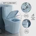 Dual flush button detail on inbuilt tank top