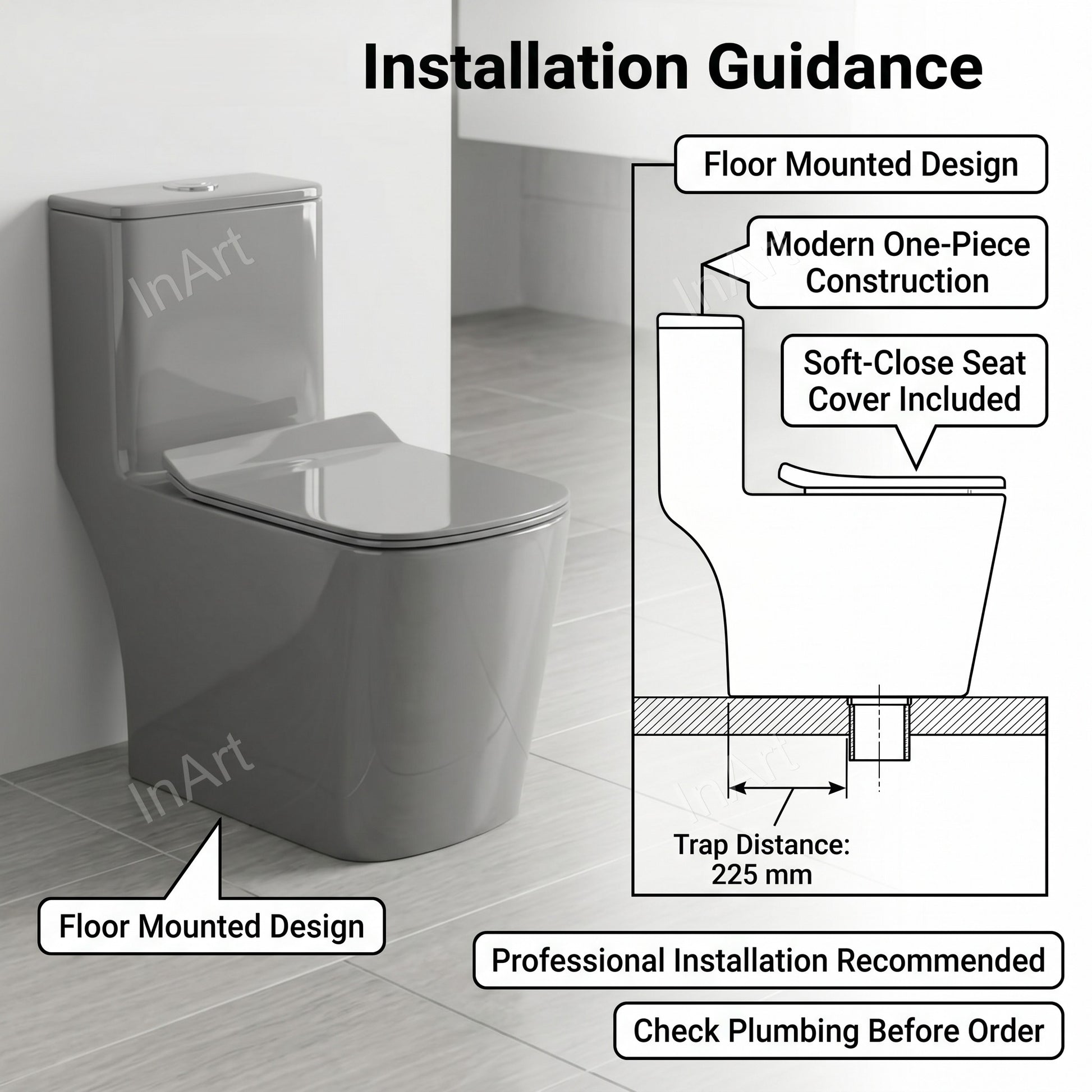 Rimless flushing bowl design close-up on ceramic western commode